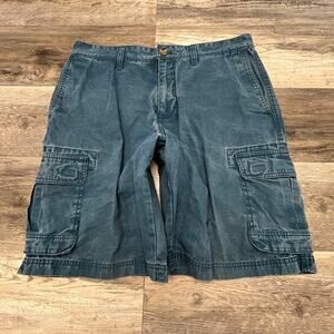 Eddie Bauer Specially Dyed Blue Mens 34 Cargo Shorts Utility Outdoor‎ Gorpcore